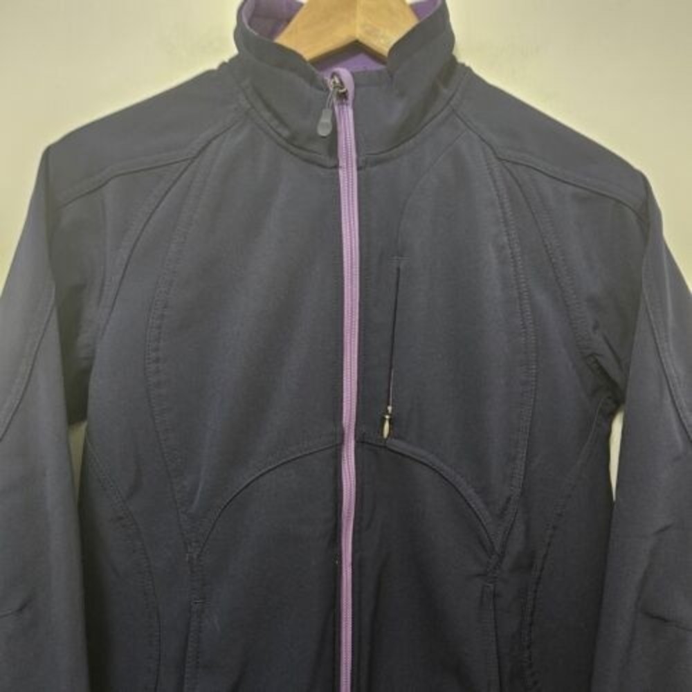 DOUBLE DIAMOND Women's Purple Fleece Lined Waterproof Jacket Size S